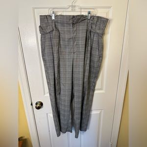 A New Day Gray Plaid Trousers